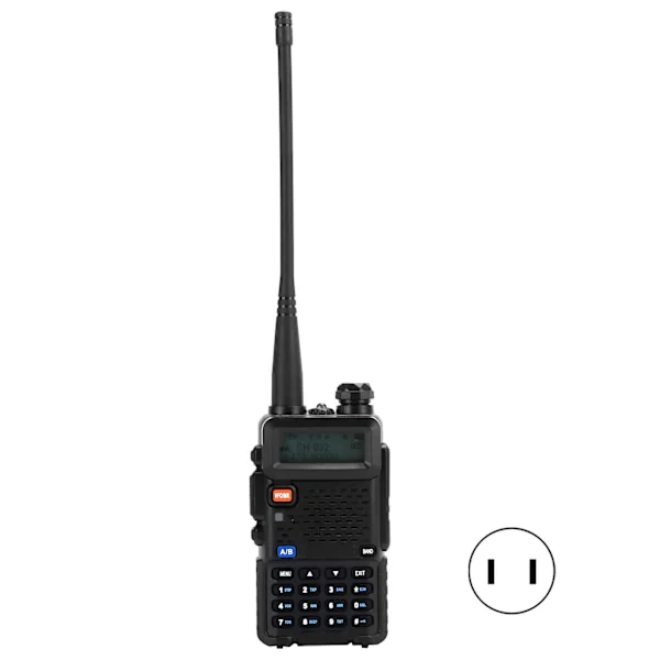 KD‐UV1 Langaton pitkän kantaman radiopuhelin, kädessä pidettävä ladattava radiopuhelin 100‐240V US-pistoke