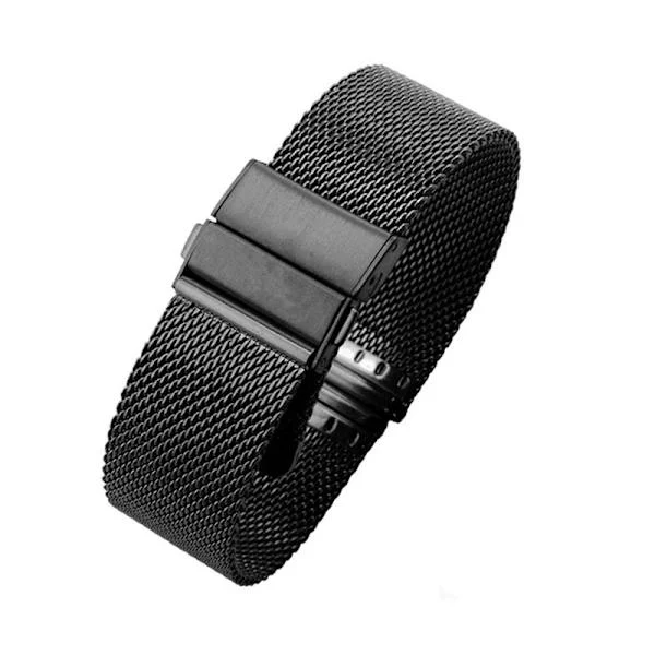 Mesh Armbands Snabbkoppling Armbands Milanese Rostfritt Stål Mesh Armband för Ersättning, En Storlek Klockspänne Passar Apple Watch