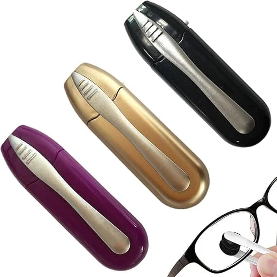 3 Pieces Glasses Cleaner Portable Glass Lens Cleaner Multifunctional Glasses Cleaning Brushes for Glasses Sunglasses