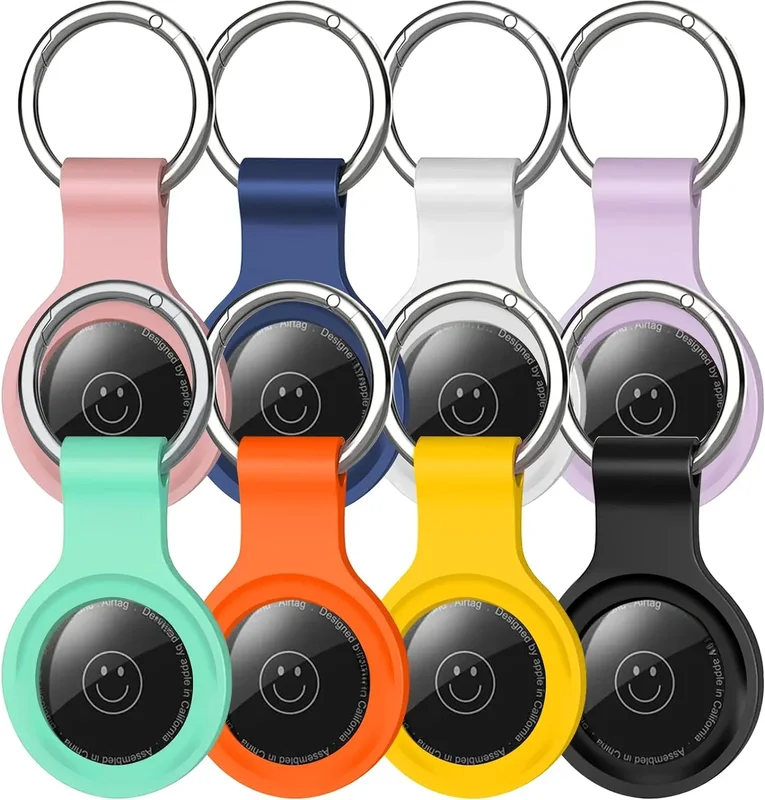 AliExpress - Étui itag en Silicone pour Airtags, avec porte-clés, housse de protection pour clé Airtag, collier pour chien et chat, accessoires, 8/4/2