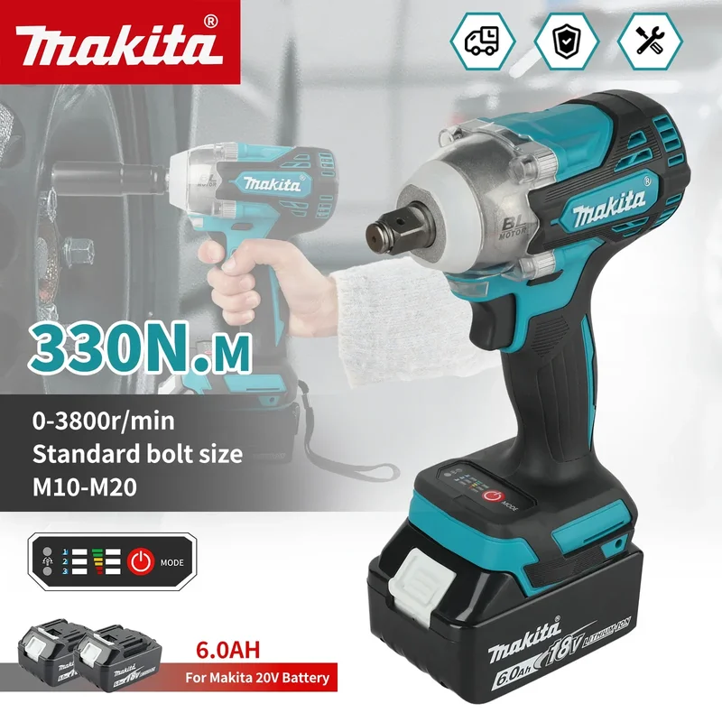 AliExpress - Makita DTW300 18V Werkzeugset Bürstenloser Akku-Schlagschrauber 330Nm Drehmoment Windkanone Reifenentferner Lithium Auto-Reparatur