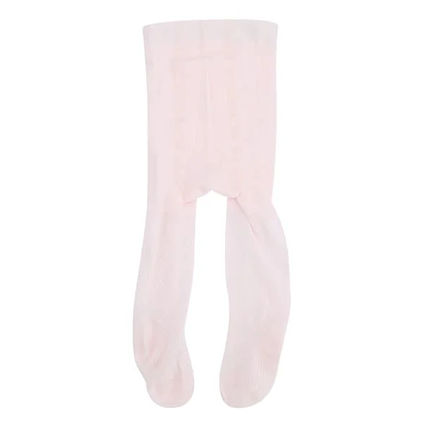 Baby Strømpebukser Leggings Bomuld Bløde Åndbare Varme Strømper Småbørn Strømpebukser Skridsikre (Lys Rosa)