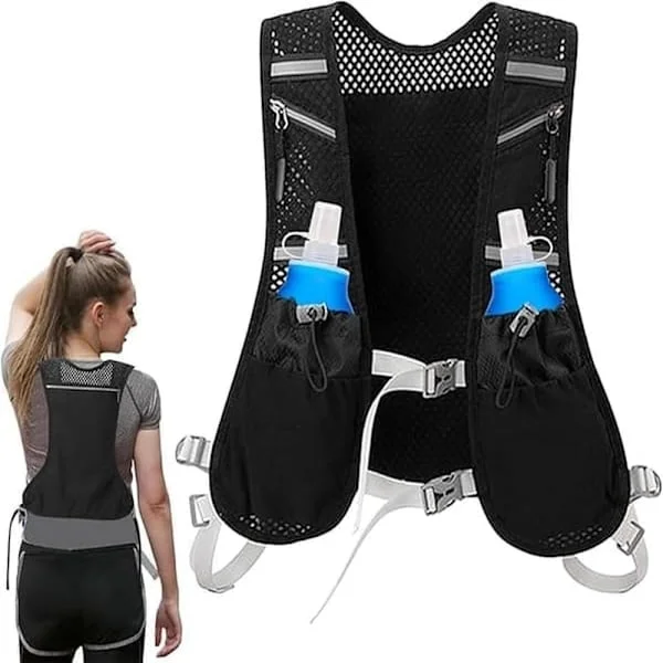 Vätskepack / Löparväst med reflekterande design - Lätt & bekväm för löpning, vandring, cykling, maraton
