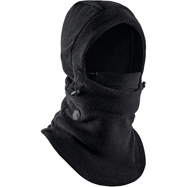 Fleece Balaclava Skimaske - Vintermaske til mænd og kvinder - Maske til ekstrem kulde Skitøj Sort