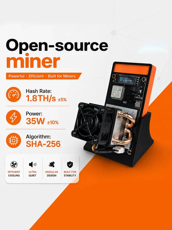 AliExpress - Verbesserte Version Gamma 602 1.8TH/s SHA256 Bitcoin Miner Home Mining ASIC Krypto-Mining-Maschine SOLO Lottery Miner