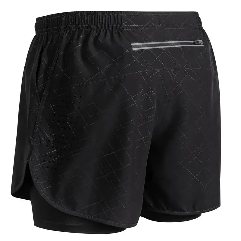 AliExpress - Zomer reflecterende hardloopshort voor heren Fitness sneldrogende dubbellaagse shorts Heren training bodybuilding shorts