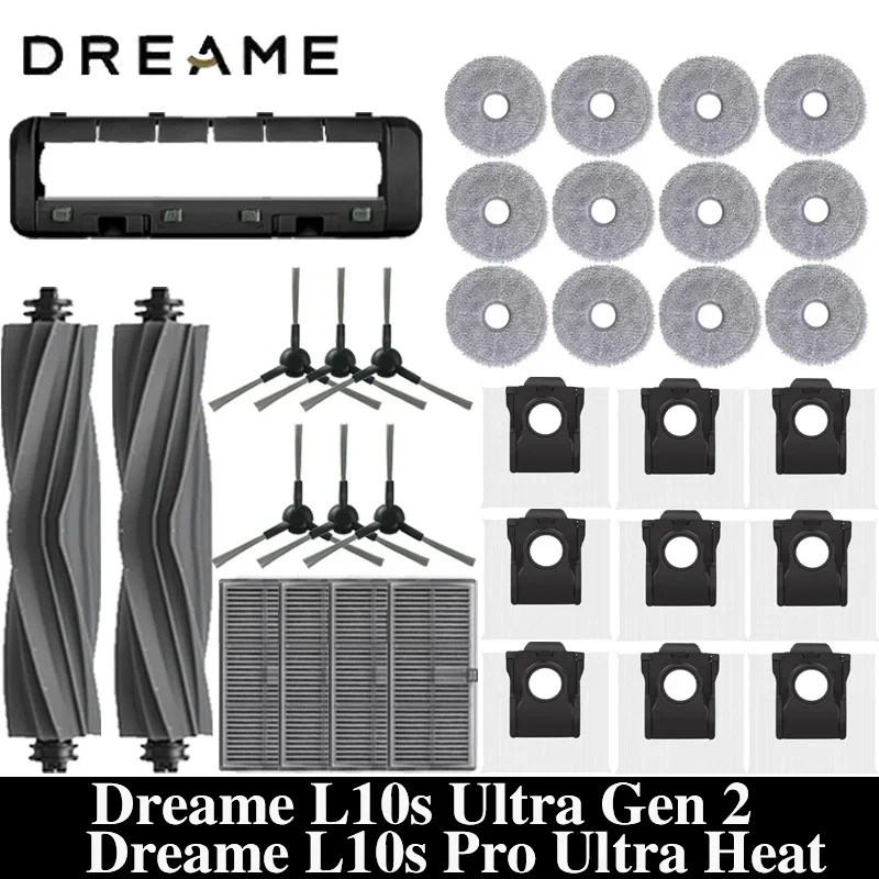 AliExpress - Dreame L10s Ultra Gen2/L10s Pro Ultra chaleur aspirateur accessoires de remplacement brosse latérale principale filtre HEPA vadrouille 