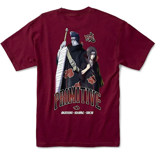 Primitive Akatsuki Naruto Shippuden lyhythihainen miesten t-paita - aikuisten, 3XL