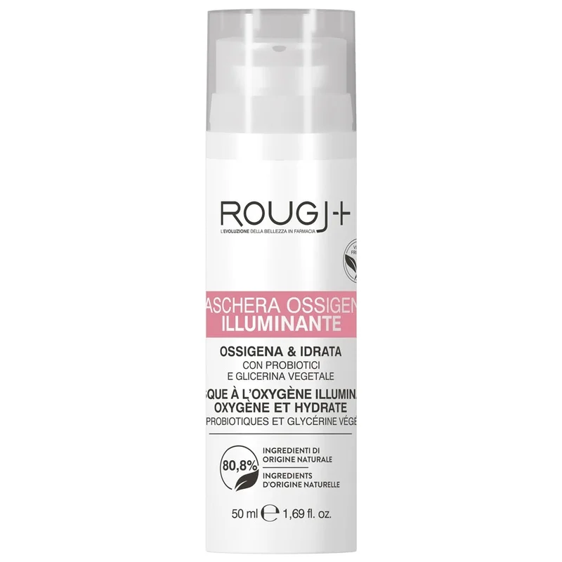 ROUGJ Detergenza Maschera viso all'ossigeno attivo illuminante 50ml - Maschera Illuminante viso