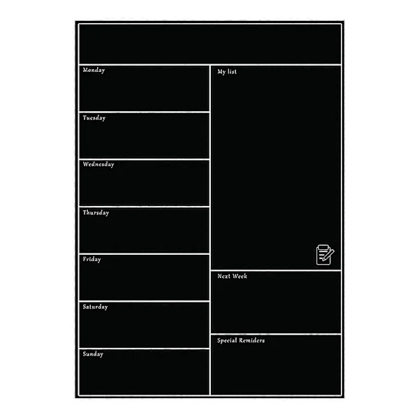 Magnetic Whiteboard Refrigerator Soft Whiteboard Mobile Weekly Planner-FF-