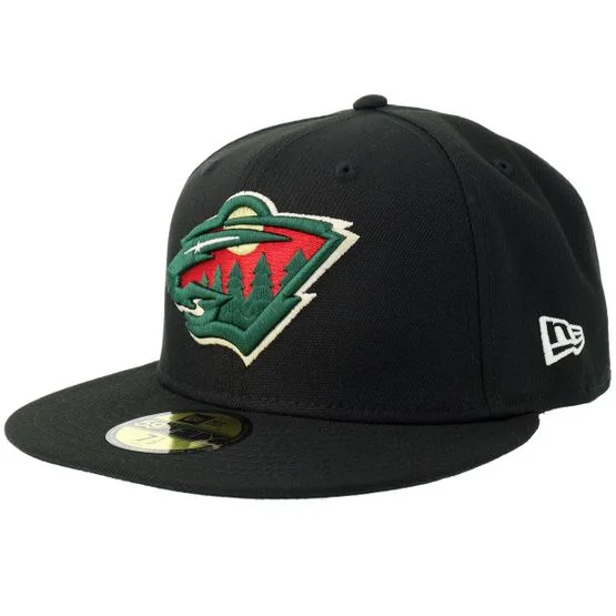 New Era - NHL Svart fitted Caps - Minnesota Wild 59FIFTY Black/White Fitted @ Hatstore
