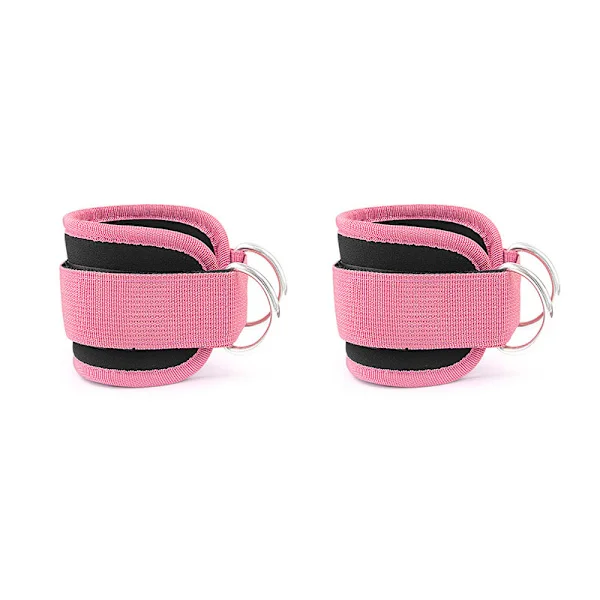 Ankle Straps for Cable Machines, 2-pack Pink[ZHE]