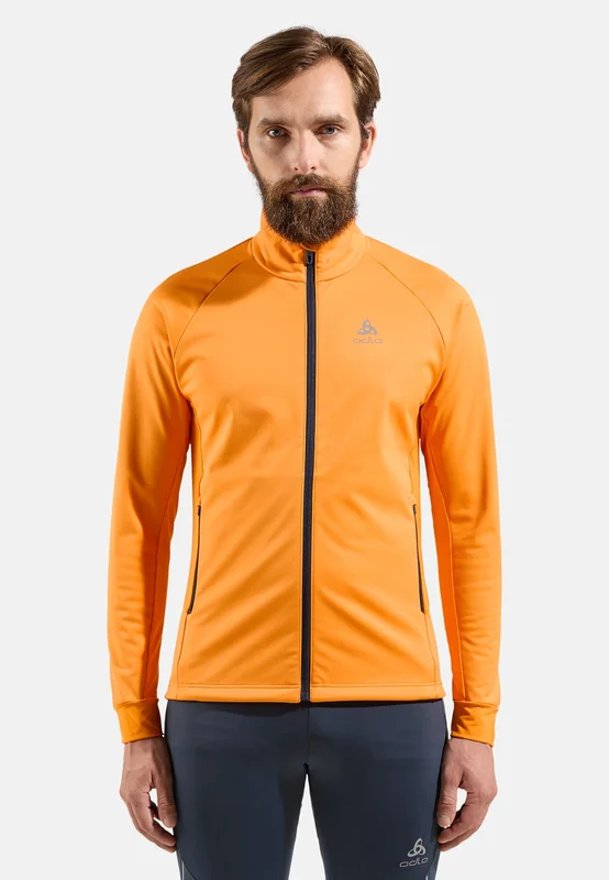Odlo Veste de ski de fond Brensholmen pour homme, S, orange