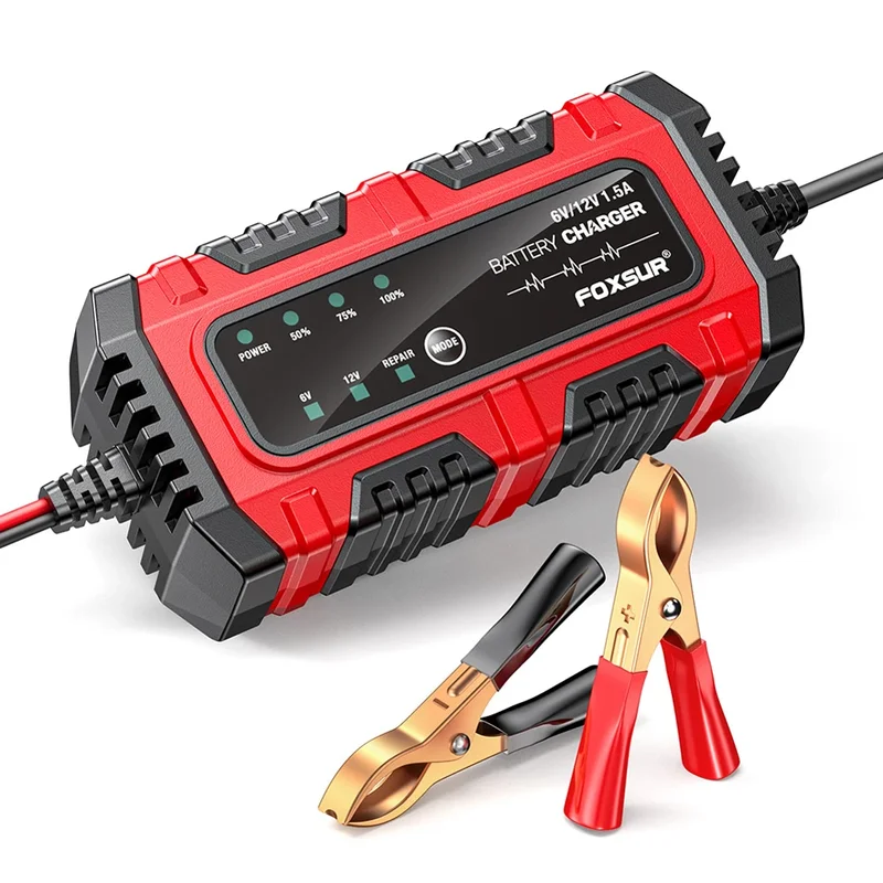 AliExpress - Chargeur de batterie de voiture intelligent 6V 12V 1,5 a, unité de charge de batterie de voiture et de moto pour Batteries au plomb AGM 
