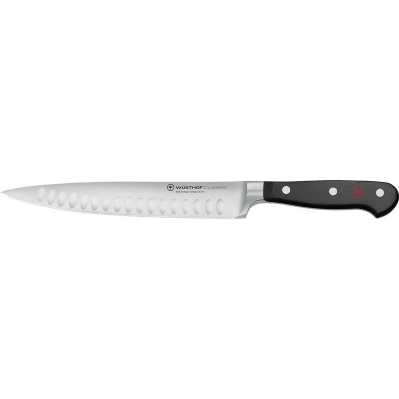 Wüsthof Classic trancherkniv oliveslebet, 20 cm. - Sort | KitchenOne