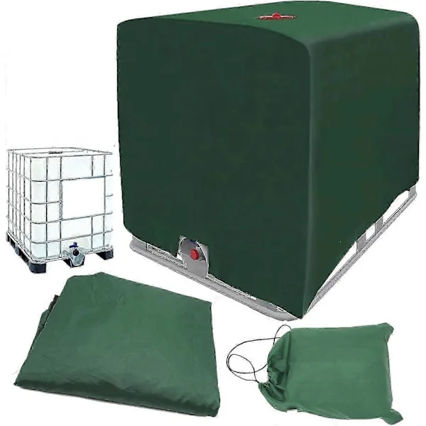 Vesisäiliön suojapeite IBC-säiliön peite Foliopeite Aurinkosuoja 1000L 275 gallonan suojapeite IBC-säiliölle