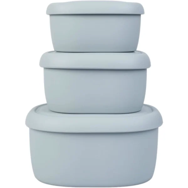 Silicone Lunch Boxes - Reusable Airtight Food Containers with Lids - Lunch and Bento Boxes for Adults and Kids