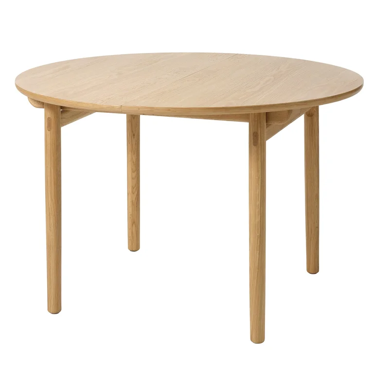 Carno Esstisch, Ø120cm, Rund, Skandinavisches Design, Naturfarben, Esszimmertisch für 4 Personen, Hochwertige Verarbeitung, Stabiles Gestell