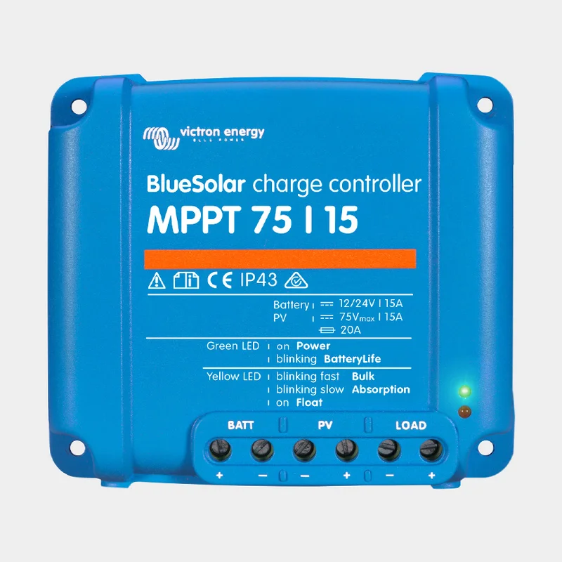 Solcellsregulator Victron BlueSolar MPPT 75/10, 12/24 V, 10 A
