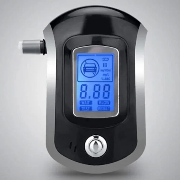 Professionell digital alkoholmätare - Bärbar elektronisk alkoholmätare - LCD-skärm - Digital andningsanalys - Indikation av