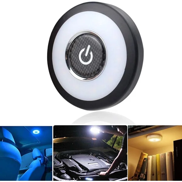 Universell USB Uppladdningsbar LED-lampa Bil Interiör LED Bagageutrymme Lastutrymme Lampa Vägglampa Magnet för Fordon Husbil Camping Sovrum