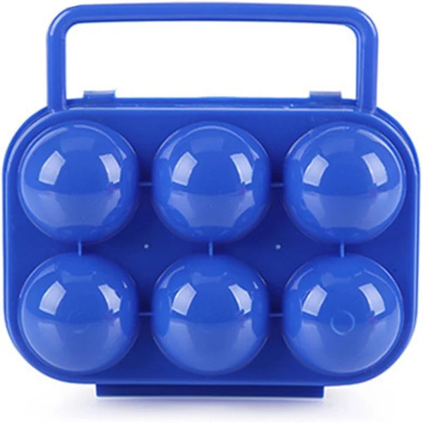 Grids Plastic Egg Box, Robust Portable Egg Holder Egg Baskets Egg Rack for Refrigerator - Egg Storage for Outdoor BBQ Picnic Hiking Kitchen