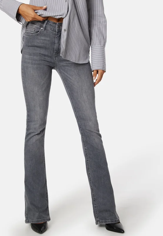 ONLY - Onlblush Mid Flared Jeans - Grey denim