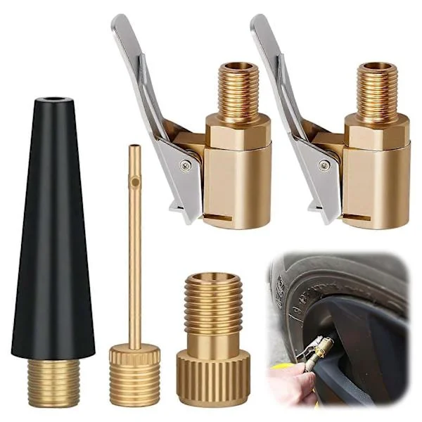 Multifunktionell ventiladapterset kompatibel med Bosch EasyPump Bosch luftpumpadapterfästen, för bildäck, cyklar, bollar