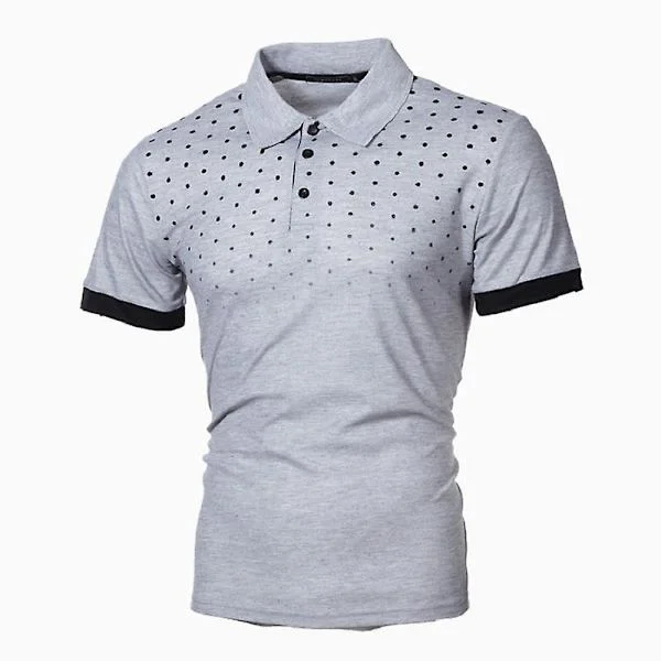 Kb Herr Pikétröja Herr Kortärmad Pikétröja Kontrastfärg Pikétröja Nya kläder Sommar Streetwear Casual Herr Toppar