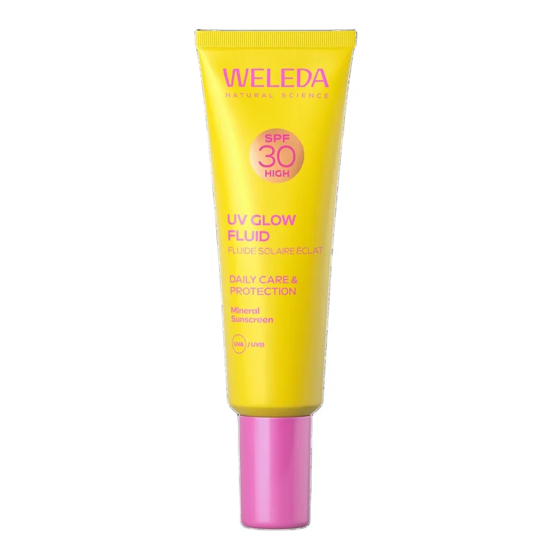 Weleda - Viso UV Glow Fluid SPF 30 - Protezione solare viso