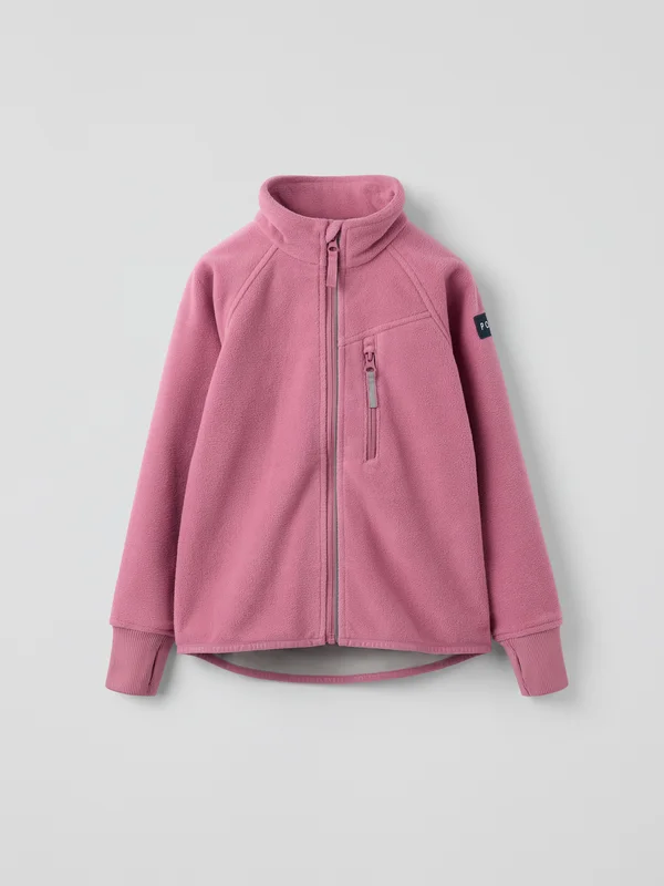 Polarn O. Pyret - windproof fleece jacket - pink - Size: 140 - Children's clothing 9-10 Years