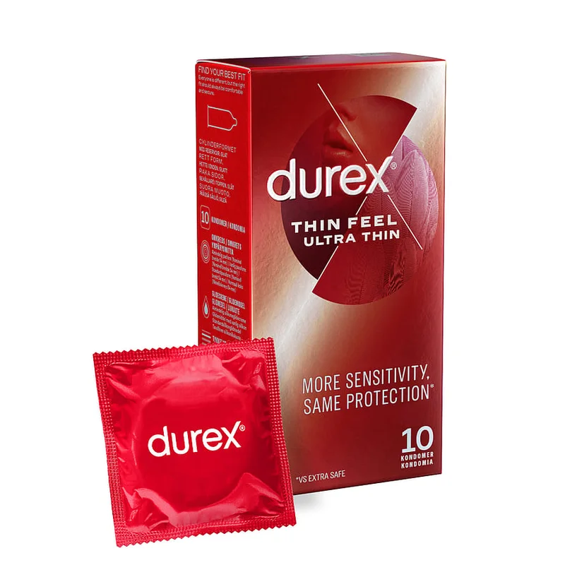 Durex Kondomer Ultra Thin 10 stk., Sport & Velvære, Prævention, Kondomer