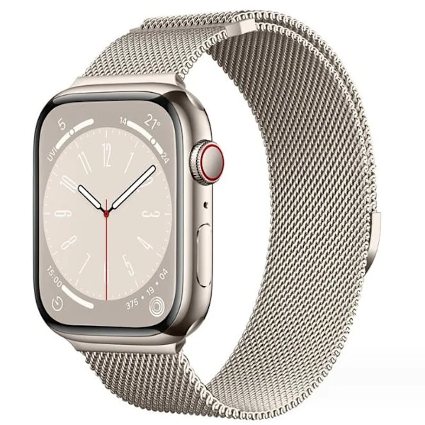 Milanese Loop Rem til Apple Watch 44mm 40mm 45mm 49mm 41mm 38mm 42mm 44mm Armbånd iwatch Serie 9 3 6 5 SE 7 8 Ultra 2 starlight - starlight