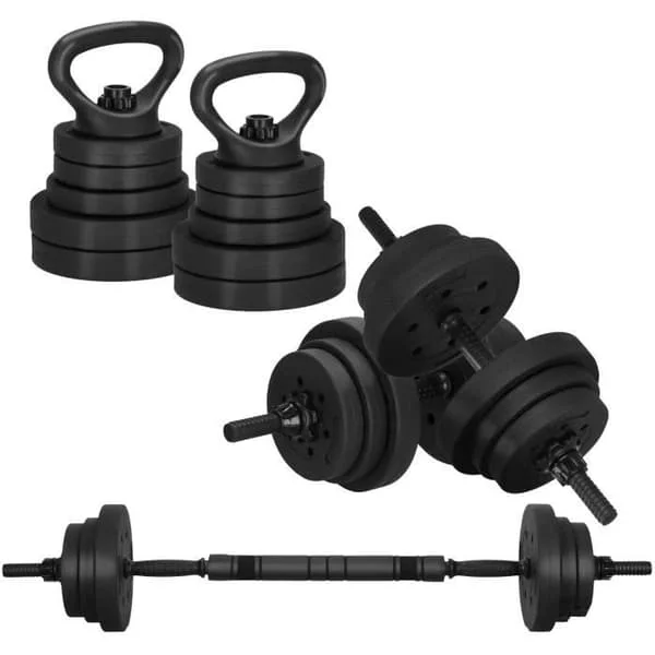 【YD】Manualsett - SPRINGOS - 20 kg - Justerbare manualer - Cabriolet Kettlebell - Sett med 2 deler