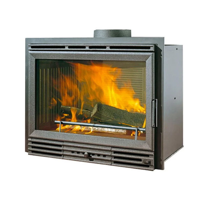 Inserto a legna per camino Italiana Camini Kubicalor Ecostar 9,6 kW ad aria canalizzabile