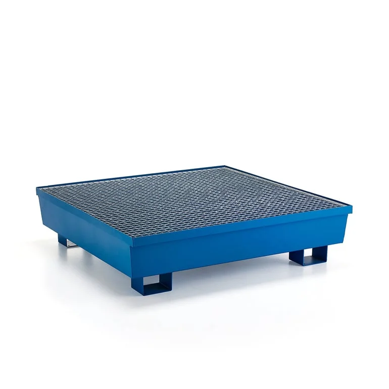Paleta na beczki + kratka, na 4 beczki w pionie, 1200x1200x335 mm, 253 L