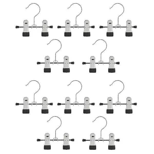 10-pack Hanging Clips for Wardrobe, Towel Clips for Hanging with 2 Clips for Hanging