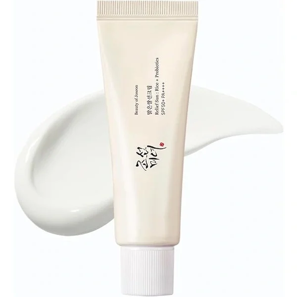 Koreansk skønhed beroligende solcreme ris probiotisk SPF 50+ PA++++ koreansk solcreme, ansigtssolcreme, velegnet til mænd og kvinder