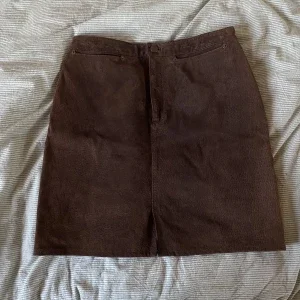 Vintage Brun läderkjol