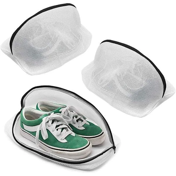 Shoe Washing Bags, 3-pack Mesh Laundry Bags for Shoes, Sneakers, Tennis Shoes, Slippers, Fits Men's Size 46