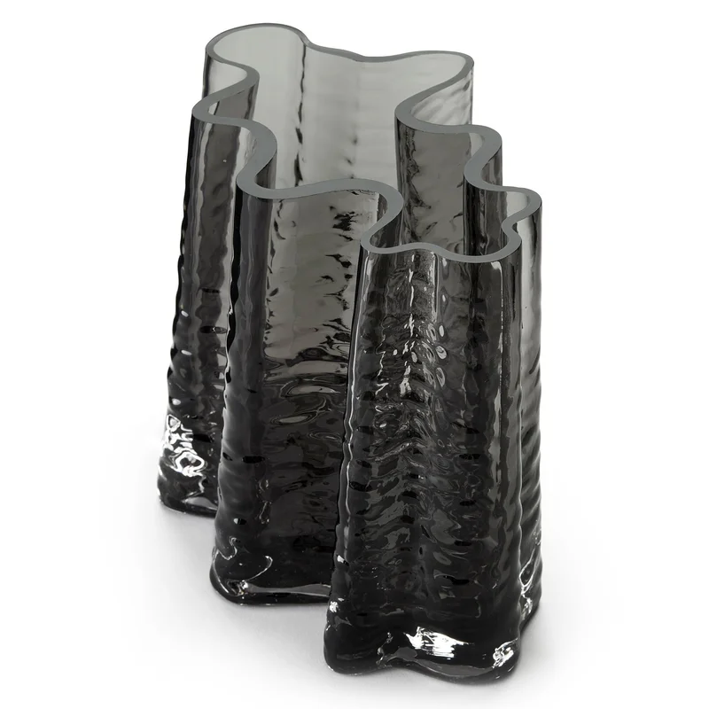 Cooee design Gry Wide vase, 19 cm, smoke | KitchenOne