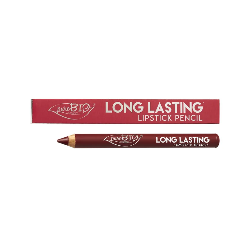 puroBIO Long Lasting Lipstick Pencil 014L Rosso Fragola 3g - Matitone labbra