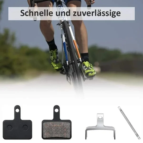 {PL}Par B01S bremseklosser sykkel bak foran - bremseklosser sykkel MTB bremseklosser / skivebremser sykkelbremser svart