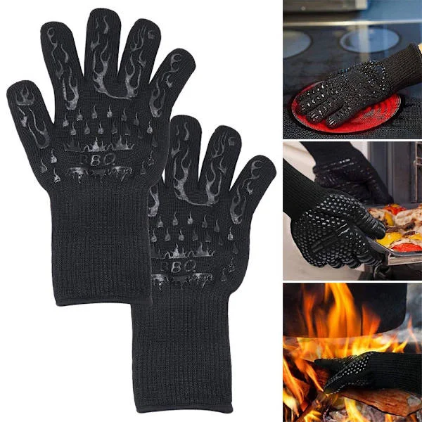 Grillhandskar Grillhandske RÖD STIL2