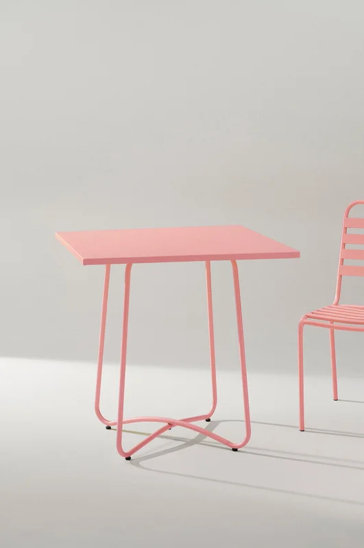 Jotex - Bord 74x74 Cm Aluminium Rosa ANTIBES - Köp Utebord hos Jotex
