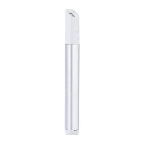 Acne Fjernelse Pen - Rødt Blåt Lys LED, Acne Ar Reparationsenhed - Ansigtspleje (Sølvgrå)
