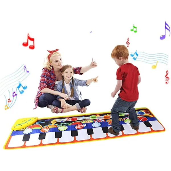 Toys for 1-6 Year Old Girls Boys Toddlers Infants Kids, Gifts for 6-24 Month Old Boys Girls Piano Music Dance Mat