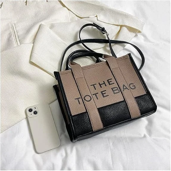 【YD】Dame Tote Bag Dupes Mini Skinn Tote Bag Liten Personlig Crossbody Håndvesker