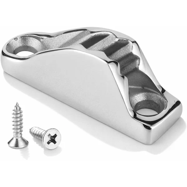 Tau Cam Cleat, 316 Rustfritt Stål Tau Klemme Cleat, Båt Klemme Tau Line Klemme Jam Grip - Stramming 6mm Båt Marine Yacht Tau Skip Kajakk Tilbehør