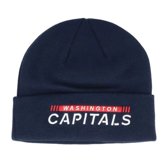Fanatics - Azul cuff Beanie - Washington Capitals Authentic Pro Game&Train Knit Athl Navy Cuff @ Hatstore